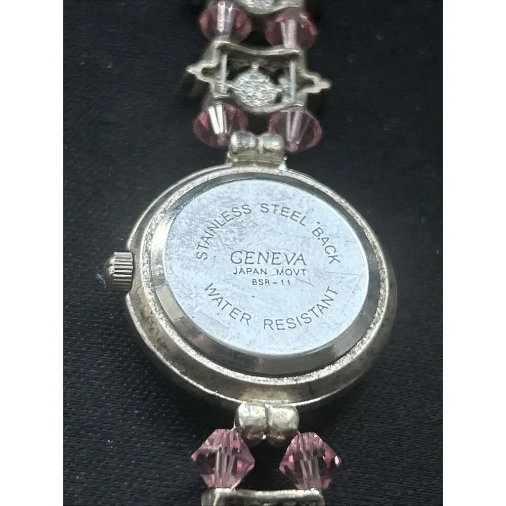 Geneva Pink Ribbon Dial Women’s Quartz Watch